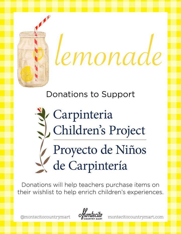 Community Lemonade Stand to Support Teddy Bear Cancer Foundation and Carpinteria Children's Project
