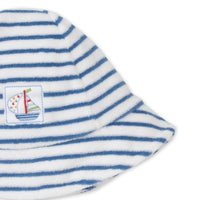blue baby stripe terry sunhat