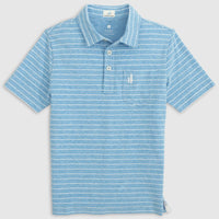 boys blue neese stripe polo