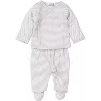 classic rib striped pant set