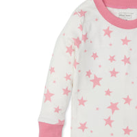 pink baby girl star zone snug pajama set