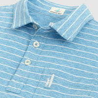 boys blue neese stripe polo