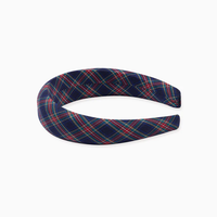 girls tartan wide headband