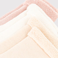 baby girl pink white 3 pk socks