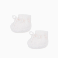 baby ivory evita cashmere booties