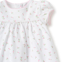 baby multi garden roses dress & diaper cover