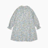 girls blue valia smock dress