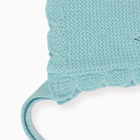 baby sage green ramona cashmere bonnet