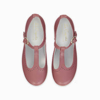 girls pink t-bars sandals