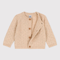 baby cream cardigan