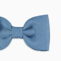 girls small bow clip dusty blue