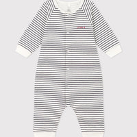 baby boy navy striped romper