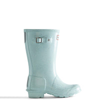 big kid glitter boots gentle blue