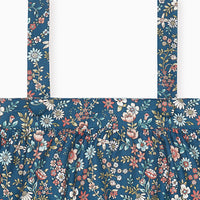 baby navy floral filada romper