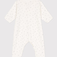 baby boy white star romper
