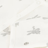 baby girl white bunny gown