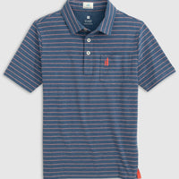 boys blue neese stripe polo