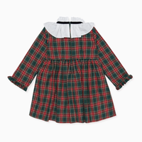 girls tartan flora dress