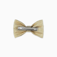 girls small bow clip gold