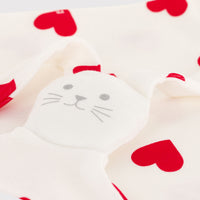 baby girl heart blanket