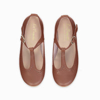 girls tan t-bars sandals