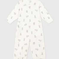 baby girl white bunny gown