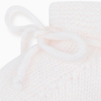 baby ivory evita cashmere booties
