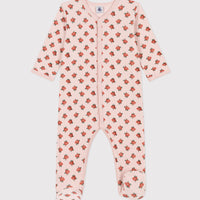 baby girl pink floral romper