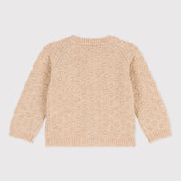 baby cream cardigan