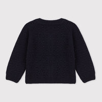 baby navy cardigan