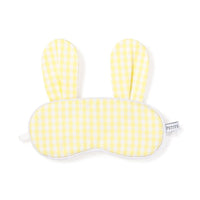 yellow gingham bunny eye mask