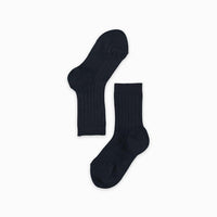 baby navy ribbed short socks
