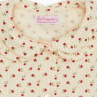girls ivory floral ania shirt
