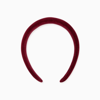 girls velvet wide headband