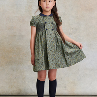 girls green arcadia smock dress