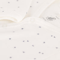 baby boy white star romper
