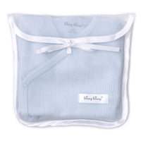 baby blue kissy pointele set w/tulle bag