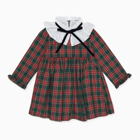 girls tartan flora dress