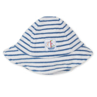 blue baby stripe terry sunhat
