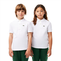 boys white polo shirt