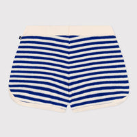 striped terry short