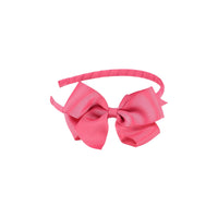 big bow headband fuchsia