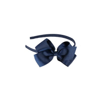 big bow headband navy