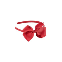 big bow headband red