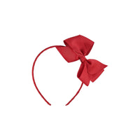 big bow headband red