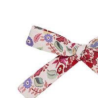 ribbon bow clip pink floral