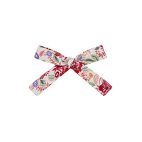 ribbon bow clip pink floral
