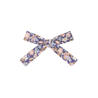 ribbon bow clip blue floral