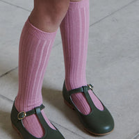 ribbed knee high socks