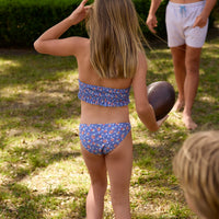 smocked halter bikini